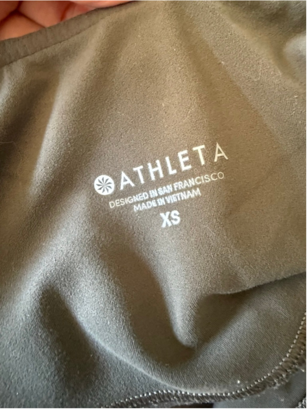 ATHLETA Inclination Moto Tight Leggings Size XS olive Green - Picture 6 of 9